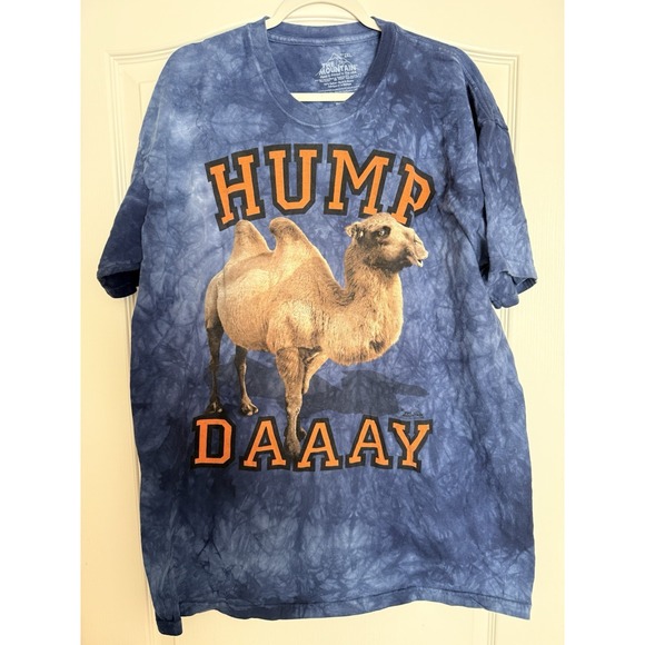The Mountain 3D Tees T-shirt 2XL Mens Blue Orange Hump Day Camel Tie Dye Tee - Picture 2 of 5
